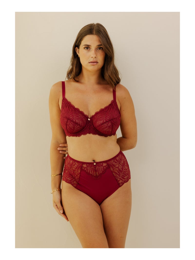 Culotte haute Méline Rouge - Kiabi