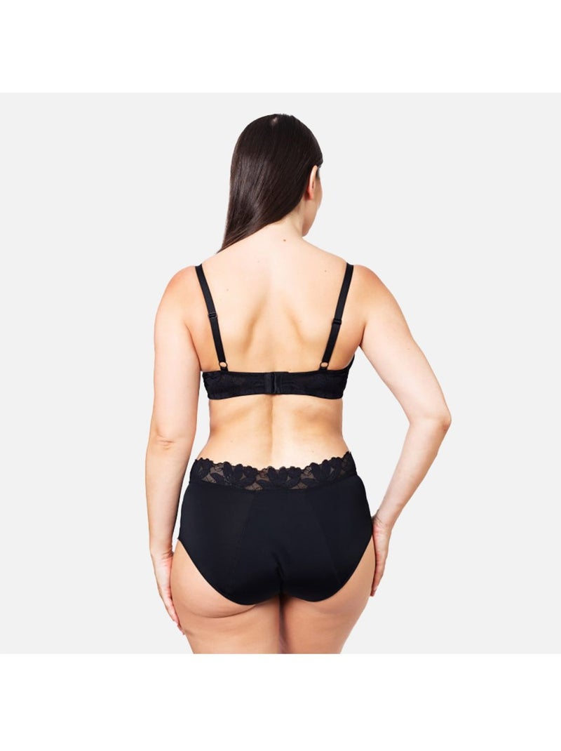 Culotte Haute Menstruelle Assia | Gerard Pasquier Noir - Kiabi