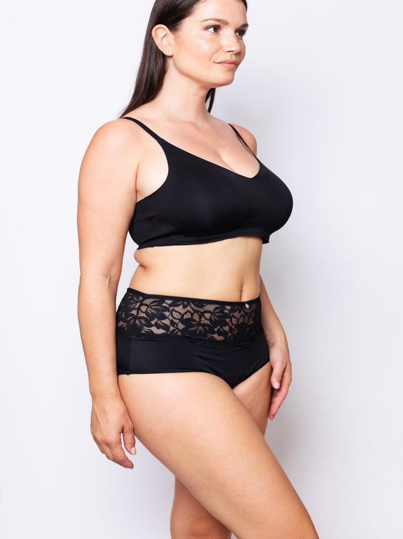 Culotte Haute Menstruelle Rosalie | Gerard Pasquier Noir - Kiabi