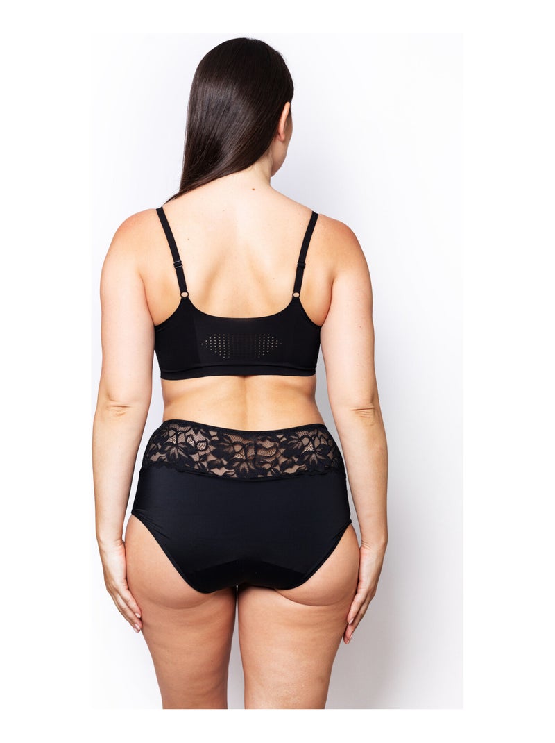 Culotte Haute Menstruelle Rosalie | Gerard Pasquier Noir - Kiabi