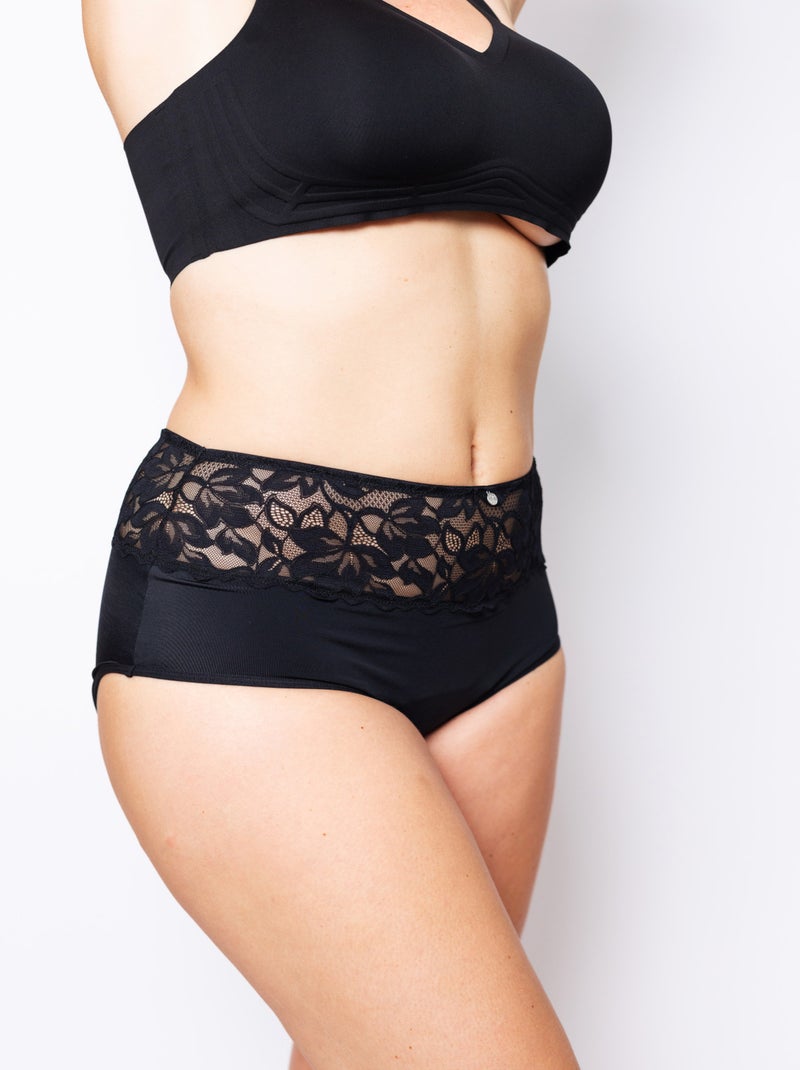 Culotte Haute Menstruelle Rosalie | Gerard Pasquier Noir - Kiabi
