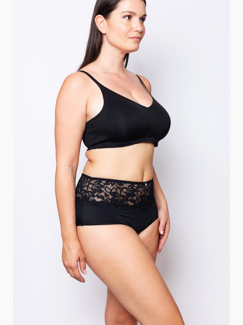 Culotte Haute Menstruelle Rosalie Lot De 2 | Gerard Pasquier Noir - Kiabi