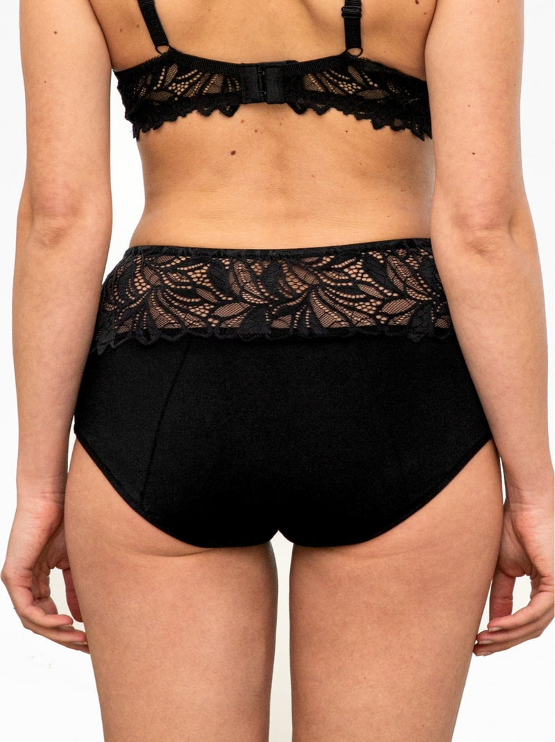 Culotte Haute menstruelle ROSANA Noir Noir Noir - Kiabi
