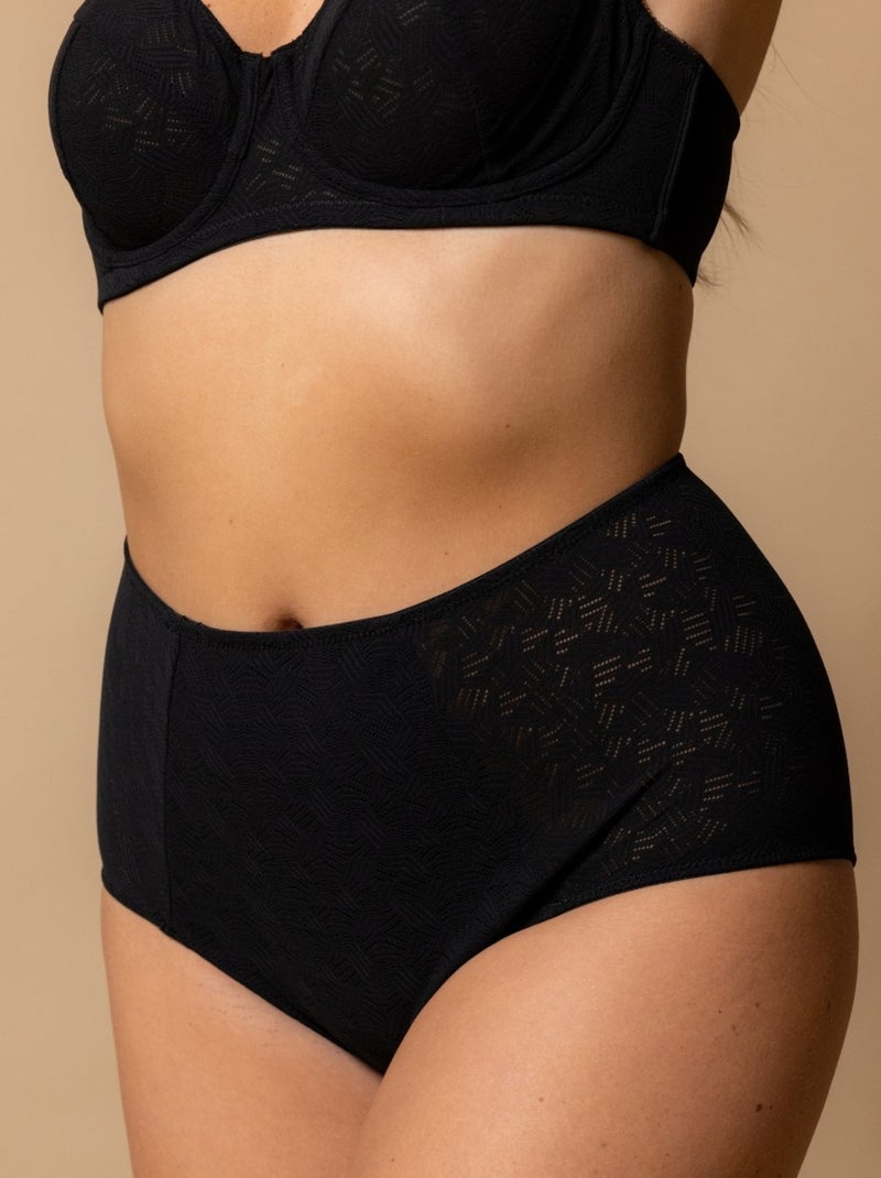 Culotte haute noire ALOES Noir - Kiabi