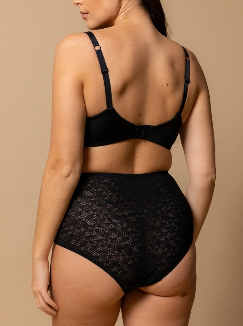 Culotte haute noire ALOES Noir - Kiabi