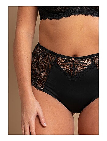 Culotte haute noire Méline