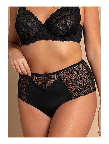 Culotte haute noire Méline