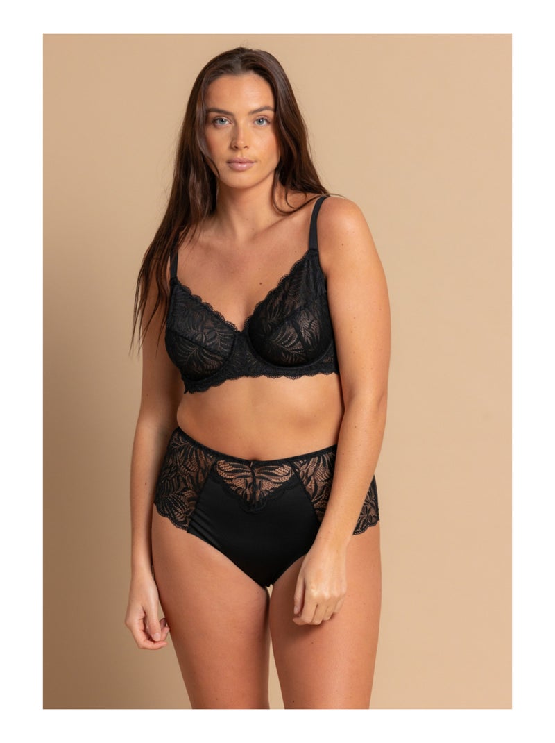 Culotte haute noire Méline Noir - Kiabi