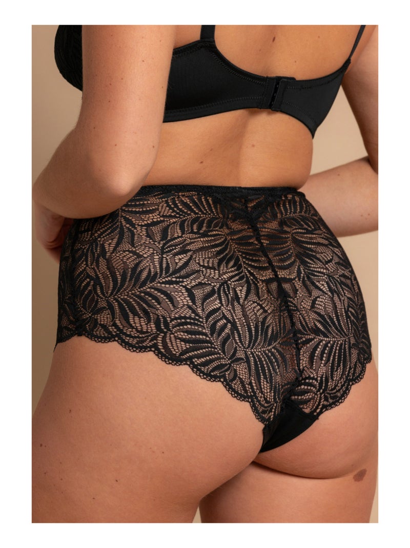 Culotte haute noire Méline Noir - Kiabi