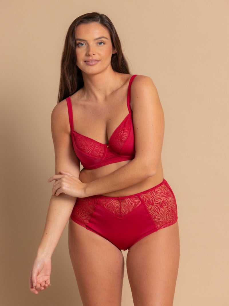 Culotte haute Oline Rouge - Kiabi