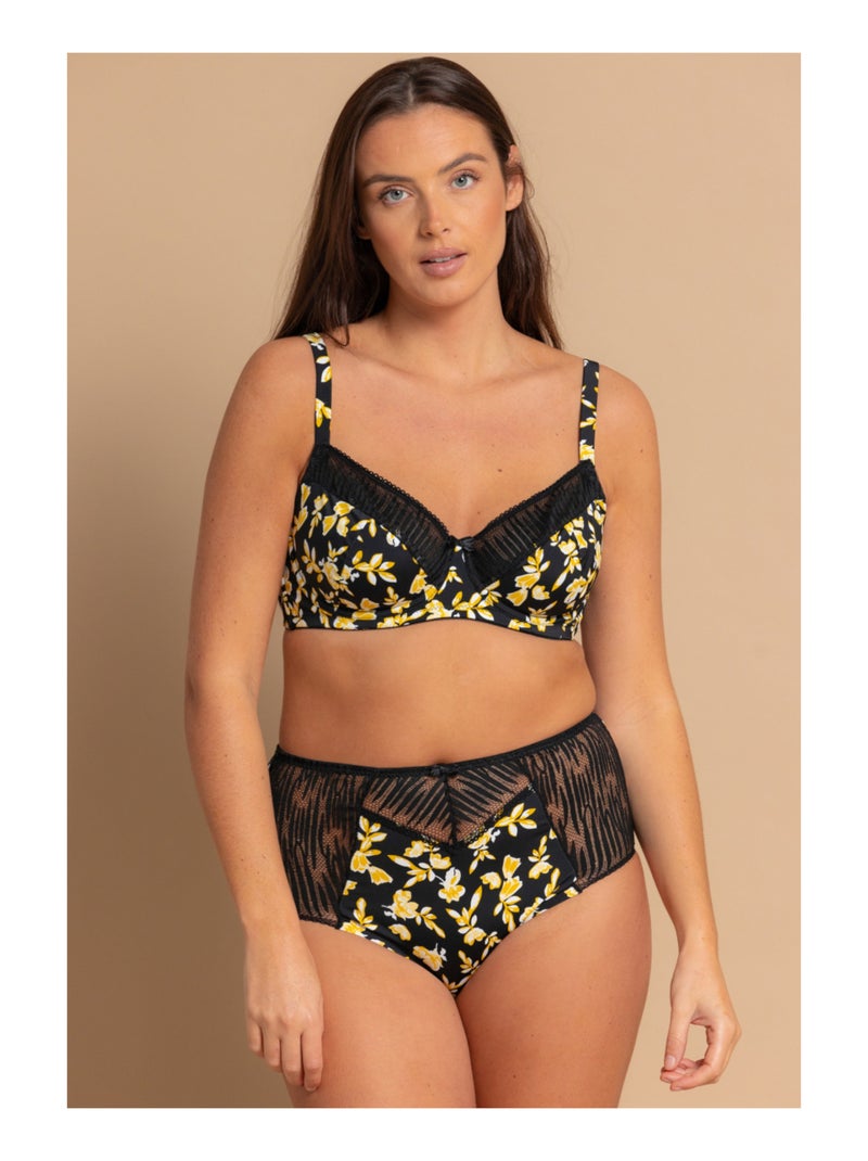 Culotte haute Pauline Noir - Kiabi