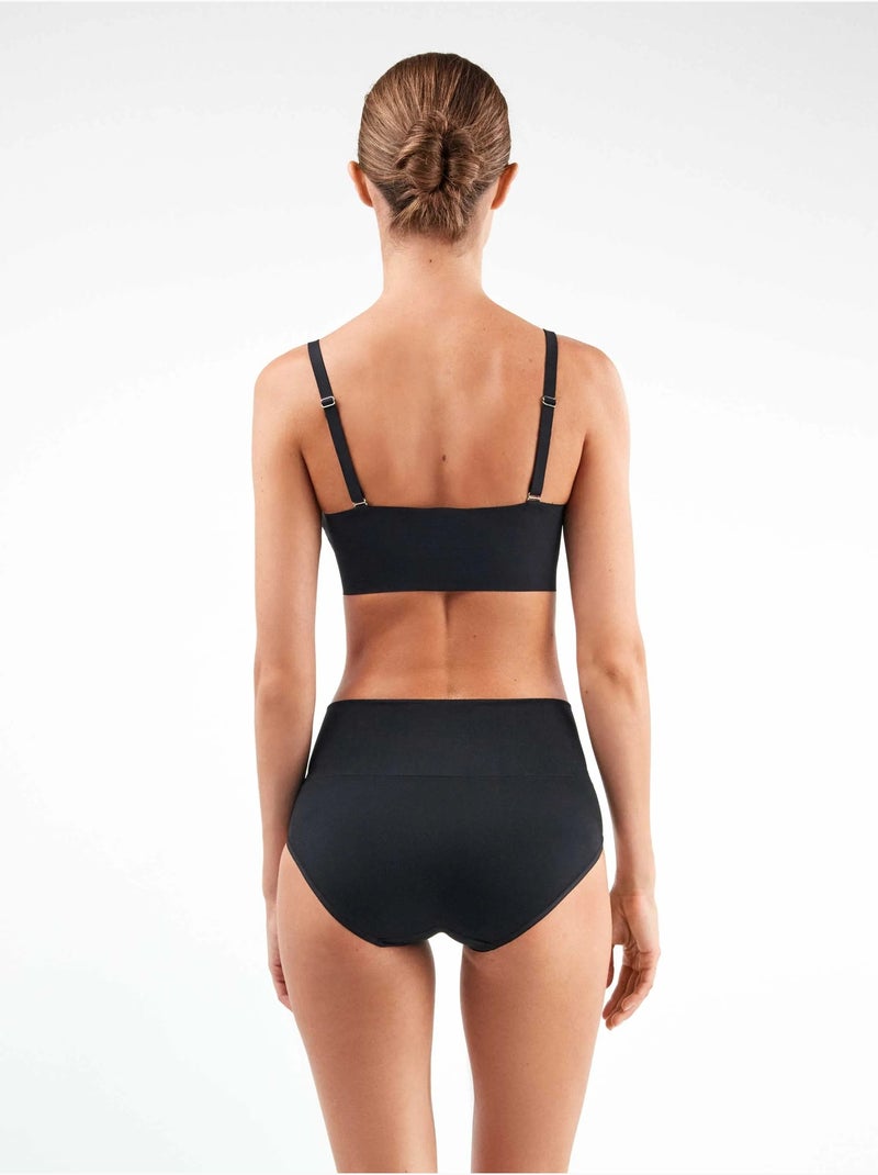 Culotte haute sans couture Noir - Kiabi