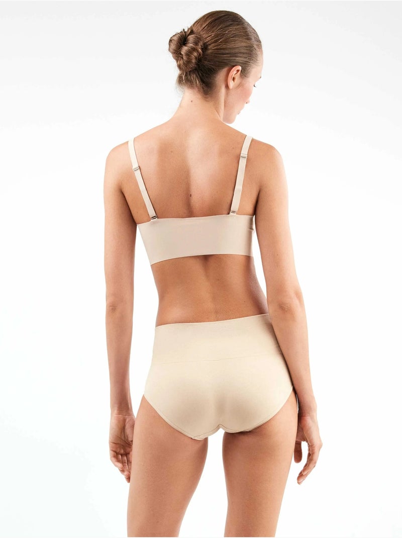 Culotte haute sans couture Rose - Kiabi