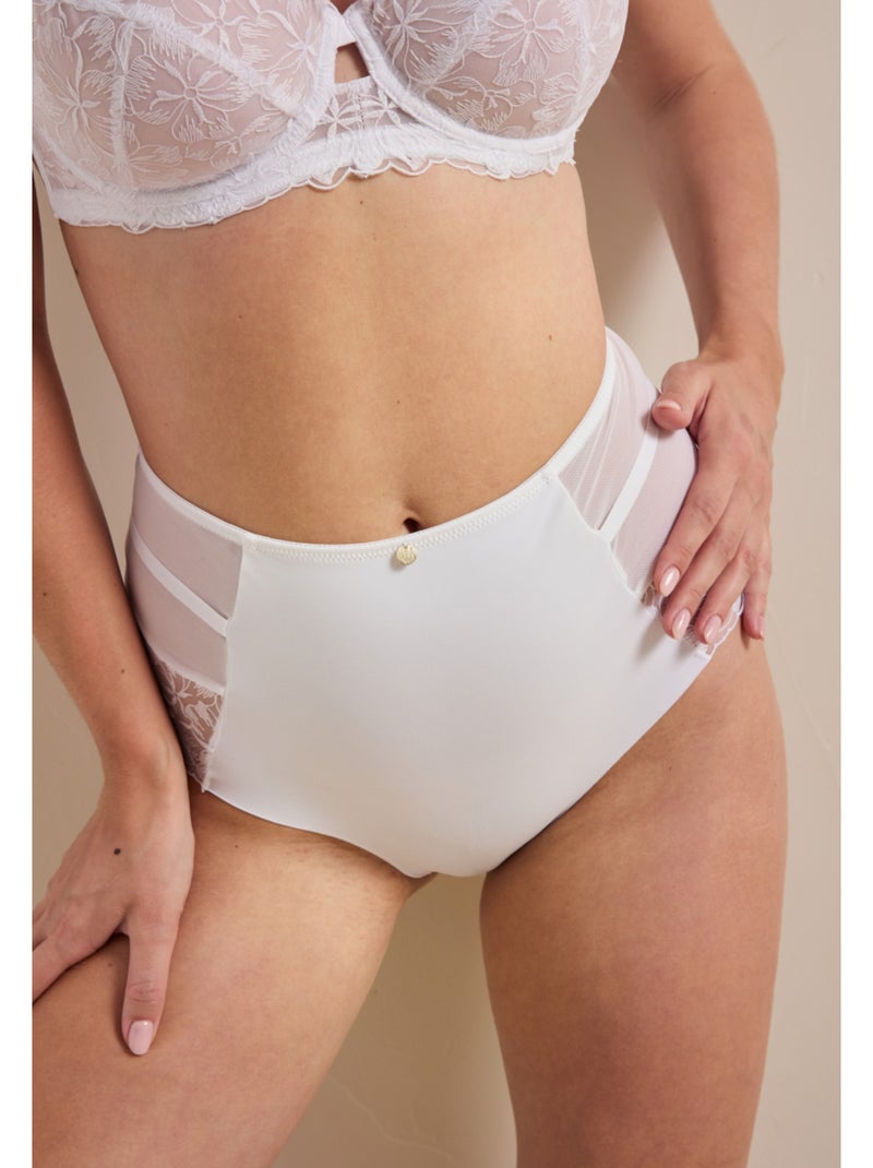 Culotte haute Scarlette Blanc - Kiabi