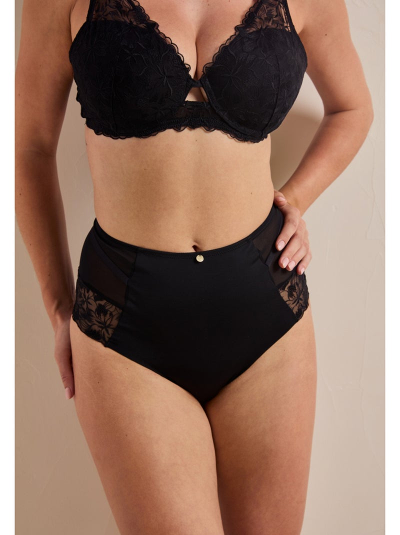 Culotte haute Scarlette Noir - Kiabi