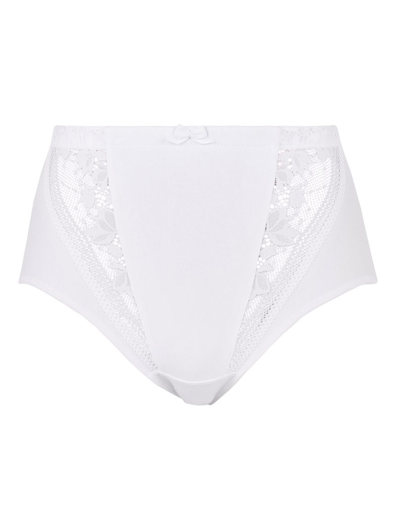 Culotte haute sculptante jeanne sans complexe lingerie Blanc - Kiabi