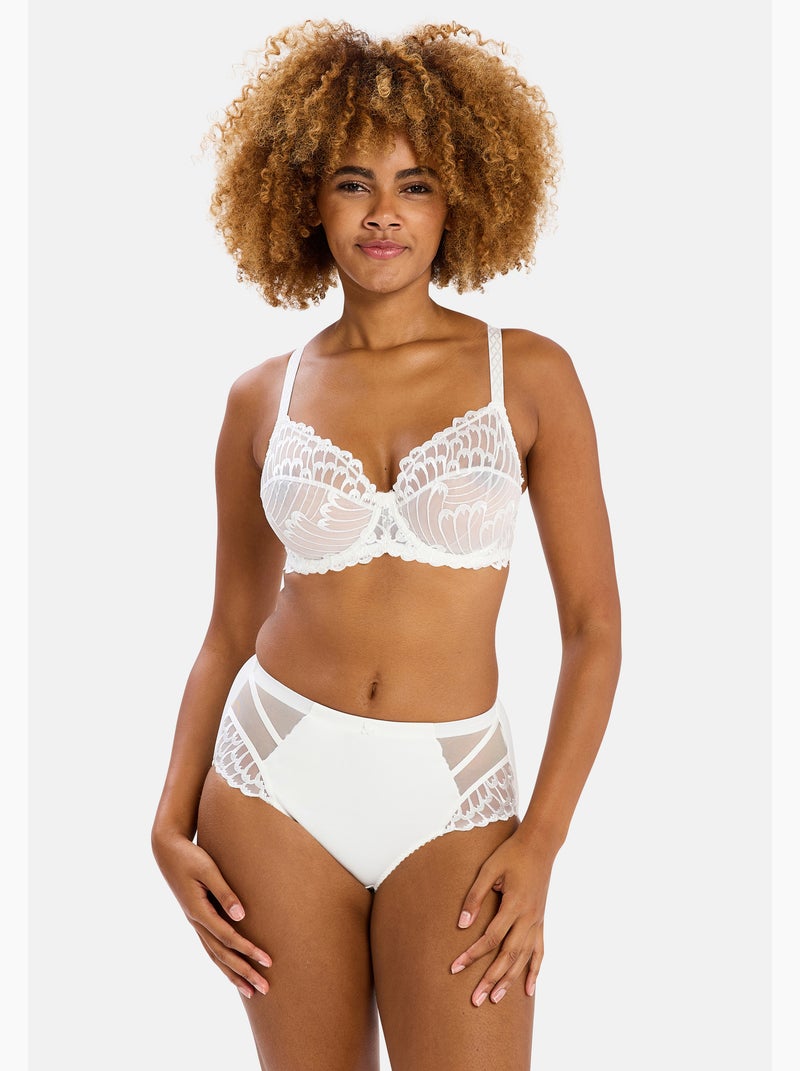 Culotte haute sculptante narcisse sans complexe lingerie Ivoire - Kiabi