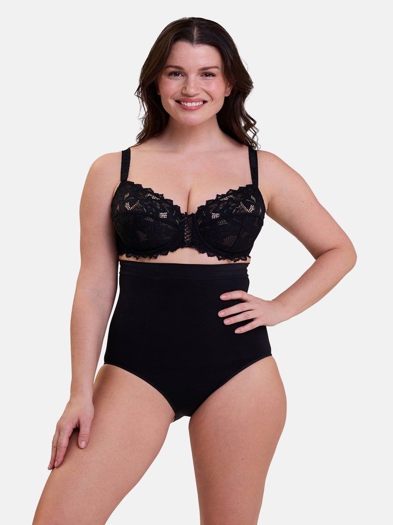 Culotte Haute Sculptante Slimmers Sans Complexe Noir - Kiabi