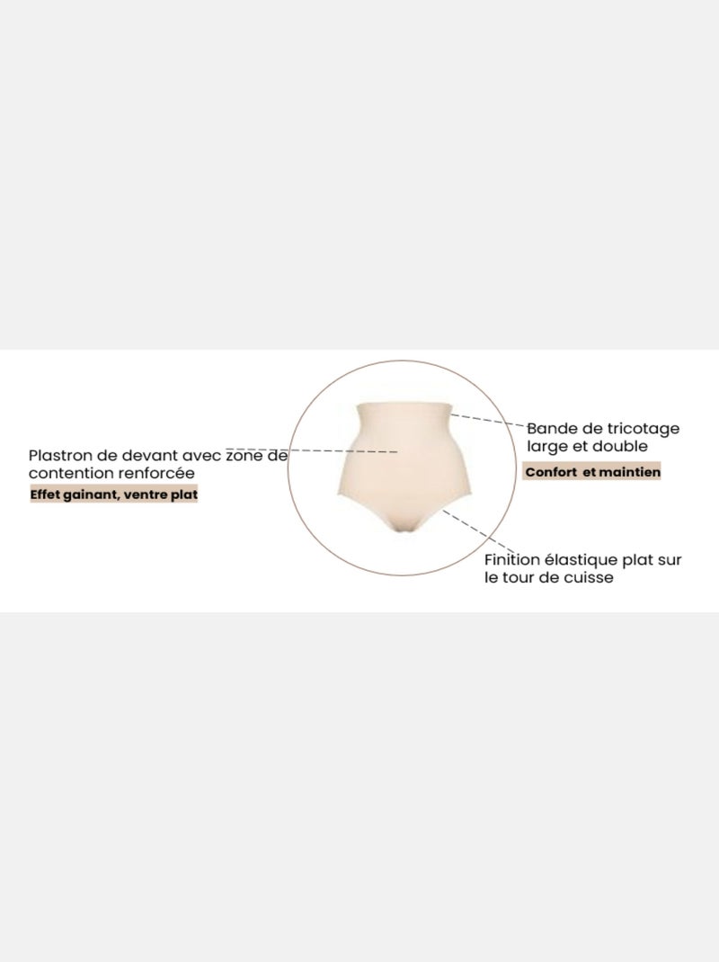 Culotte Haute Sculptante Slimmers Sans Complexe Noir - Kiabi