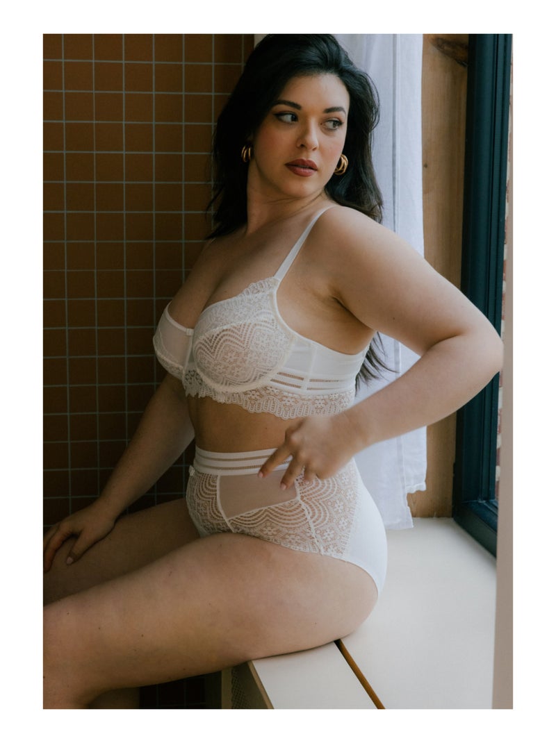 Culotte haute Sofia Blanc - Kiabi