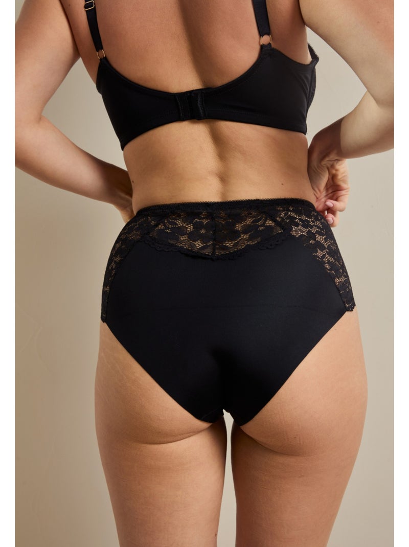 Culotte haute Zélie Noir - Kiabi