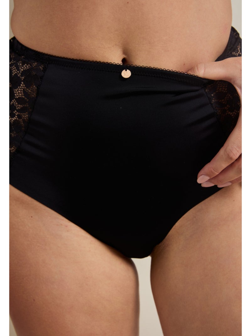 Culotte haute Zélie Noir - Kiabi