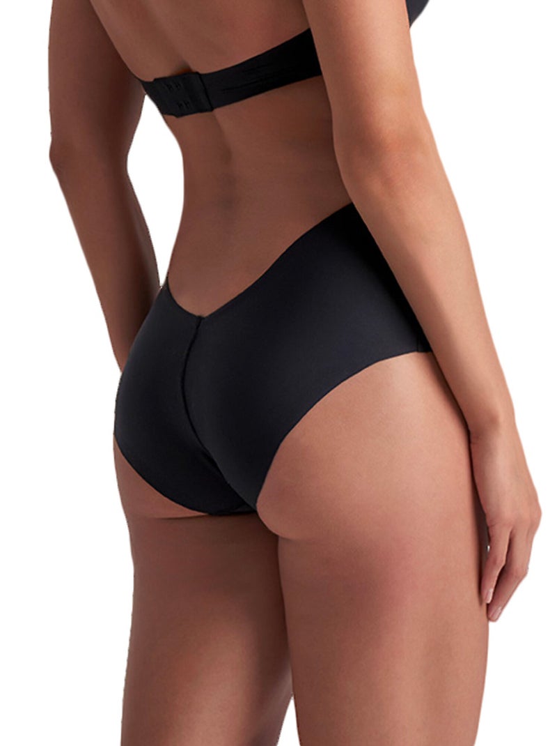 Culotte hauteur moyenne à dos bas Shapewear Noir - Kiabi