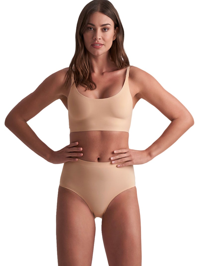 Culotte hauteur moyenne invisible Beige - Kiabi