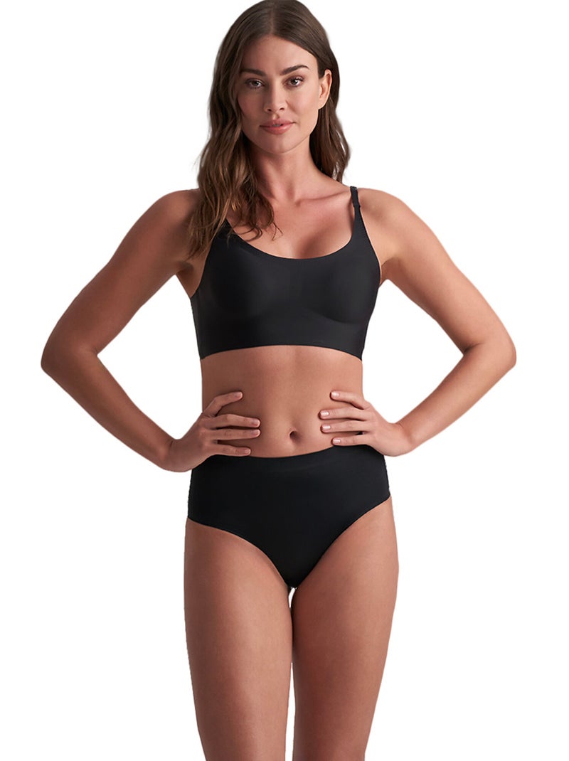 Culotte hauteur moyenne invisible Noir - Kiabi