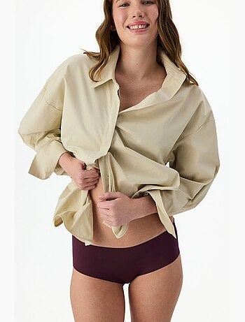 Culotte hipster sans marquage, coupe laser penti