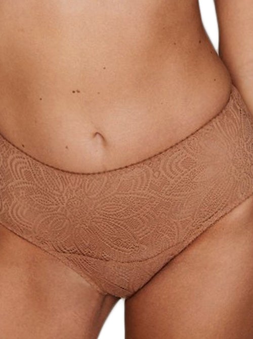 Culotte hipster taille haute en dentelle recyclée Luna - Kiabi