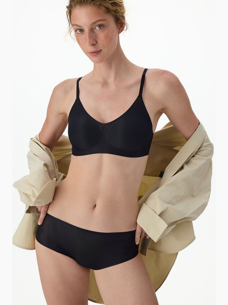 Culotte hipster zerogram invisible penti Noir - Kiabi
