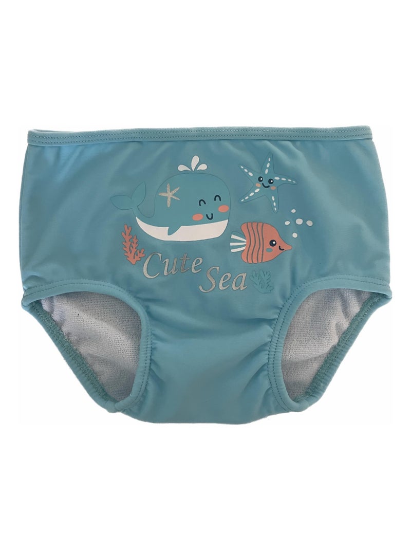 Culotte Hublot Cute Sea 'TouDou' Bleu - Kiabi