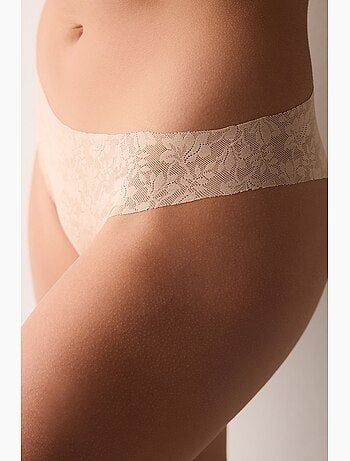 Culotte invisible dentelle découpée laser penti