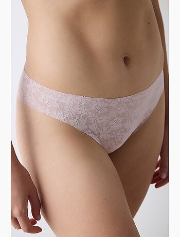 Culotte invisible dentelle découpée laser penti