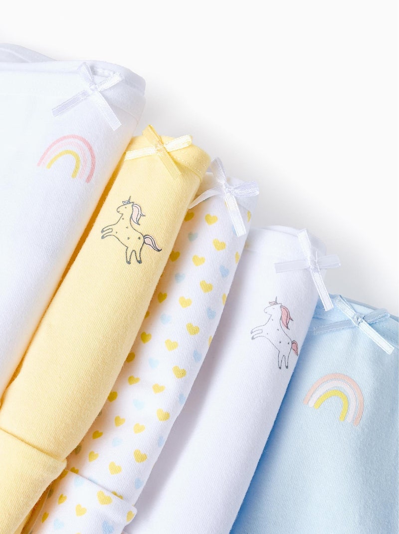 Culotte jours de la semaine imprimés, avec ruban ESSENTIALS LINE Blanc Jaune Bleu - Kiabi