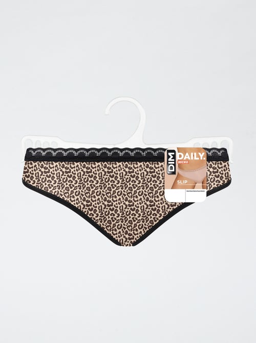 Culotte léopard 'DIM' - Kiabi