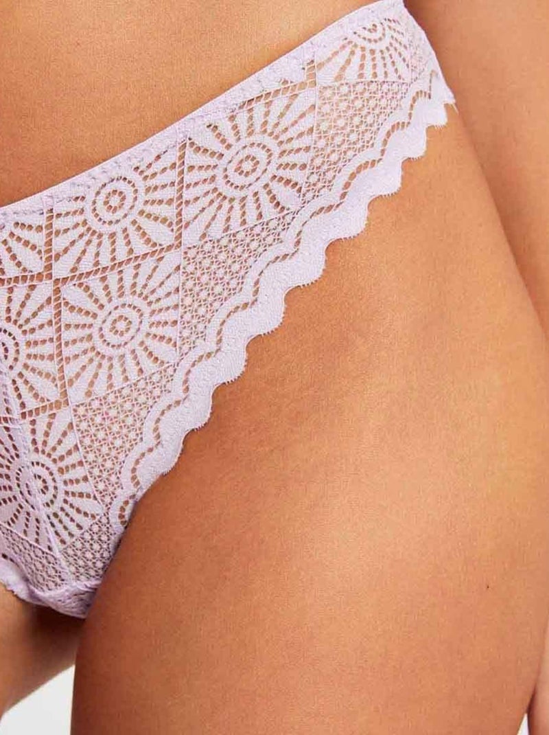 Culotte LISON - Morgan Lingerie Violet - Kiabi