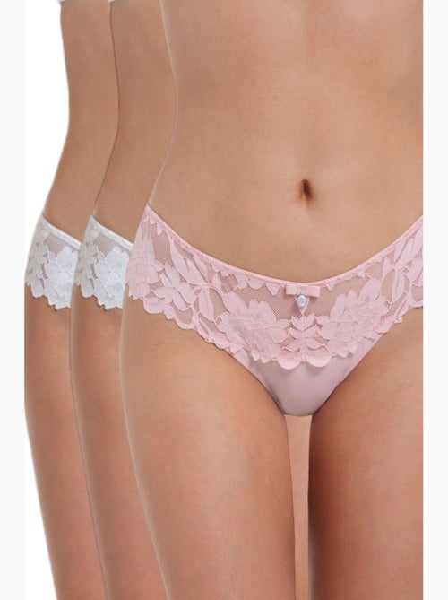 Culotte Lot De 3 Mix Couleurs Emilie | Gerard Pasquier - Kiabi