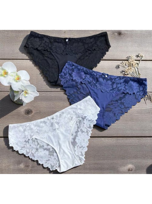 Culotte Lot De 3 Mix Couleurs Emilie | Gerard Pasquier - Kiabi