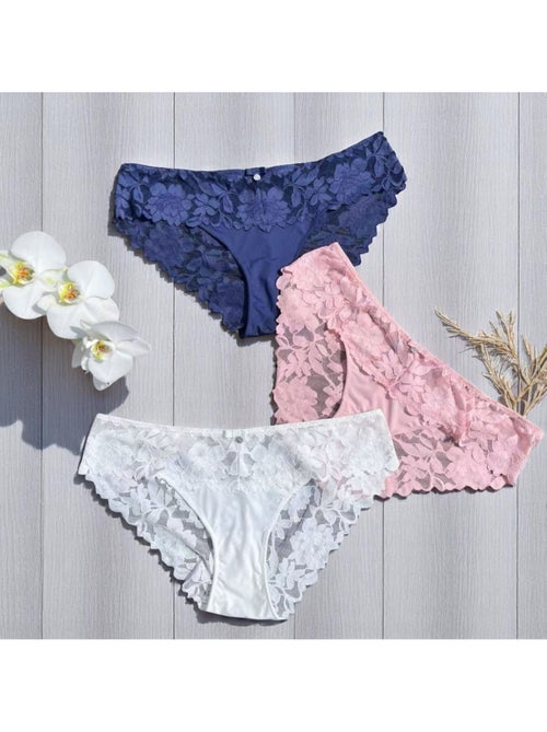 Culotte Lot De 3 Mix Couleurs Emilie | Gerard Pasquier - Kiabi