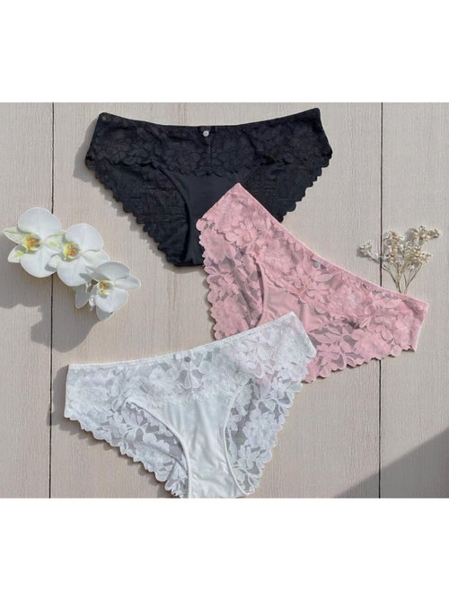 Culotte Lot De 3 Mix Couleurs Emilie | Gerard Pasquier - Kiabi Culotte Lot De 3 Mix Couleurs Emilie | Gerard Pasquier - Kiabi
