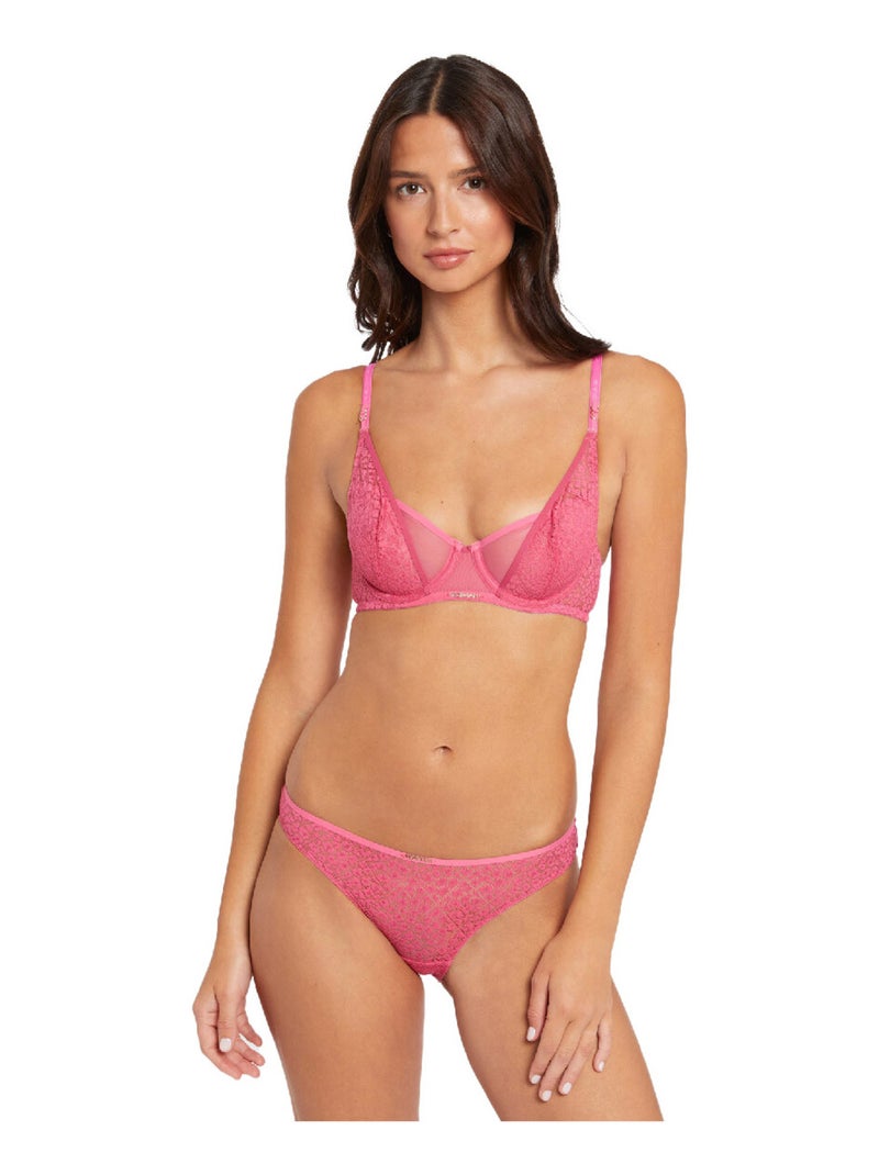 Culotte MAELLE - Morgan Lingerie Rose - Kiabi