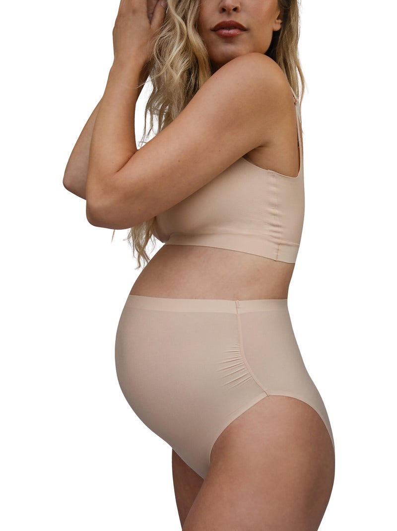 Culotte maternité taille haute Maternity Beige - Kiabi