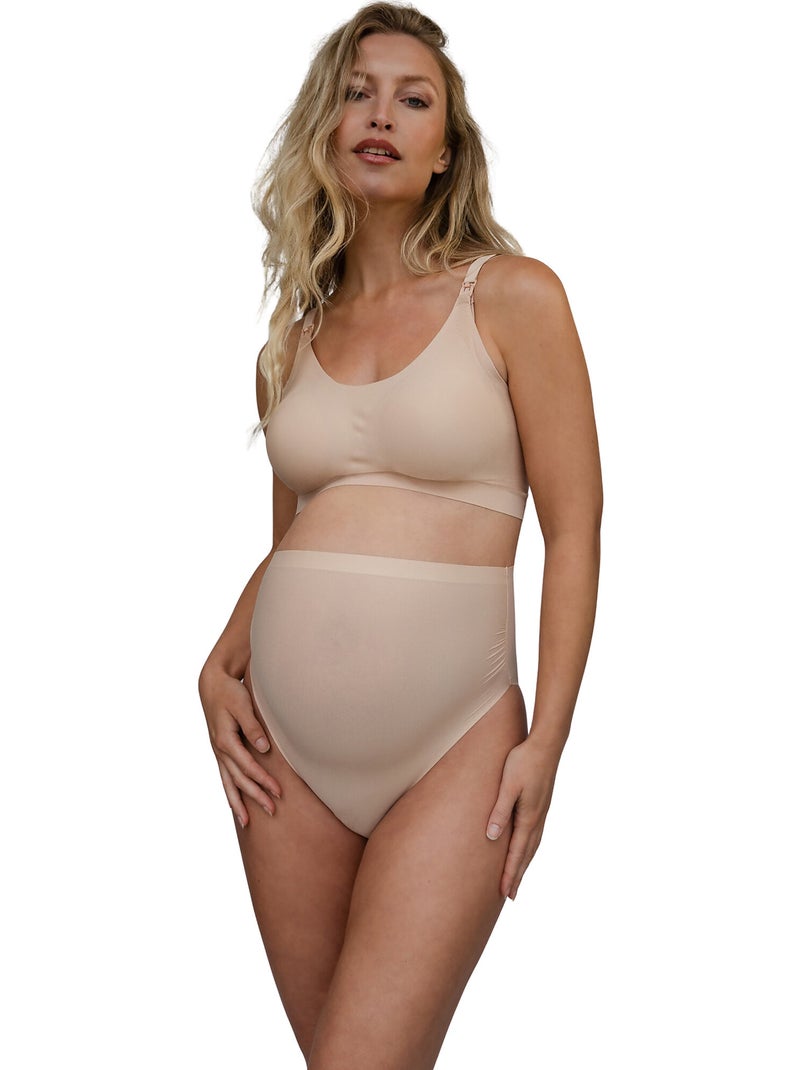 Culotte maternité taille haute Maternity Beige - Kiabi