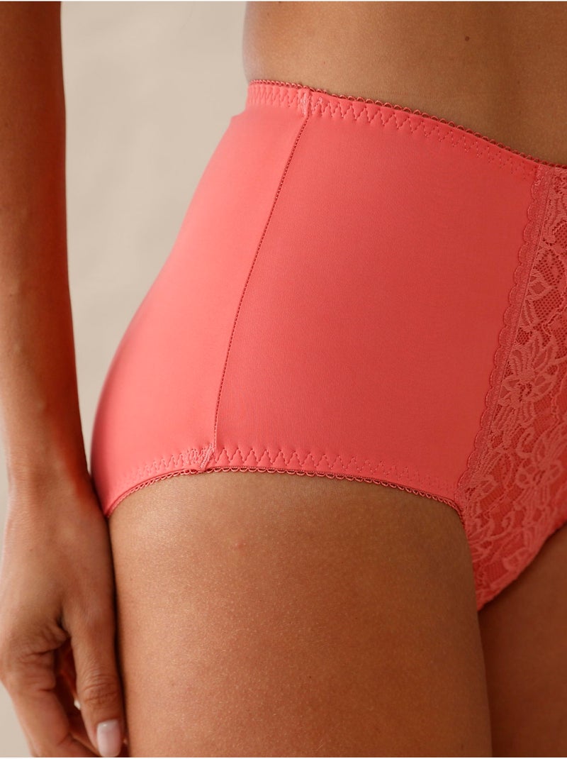 Culotte maxi effet ventre plat, lot de 2 - DAXON Rose foncé - Kiabi