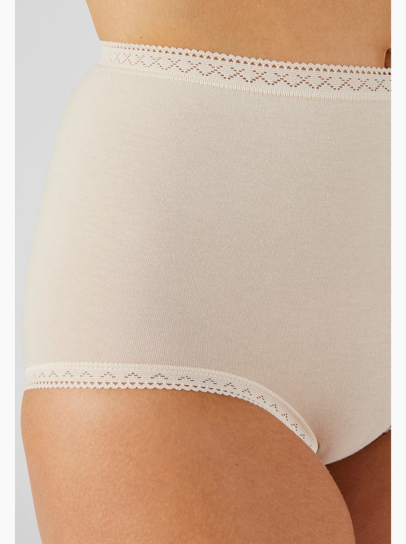 Culotte maxi, en coton strech  - Damart Beige clair - Kiabi