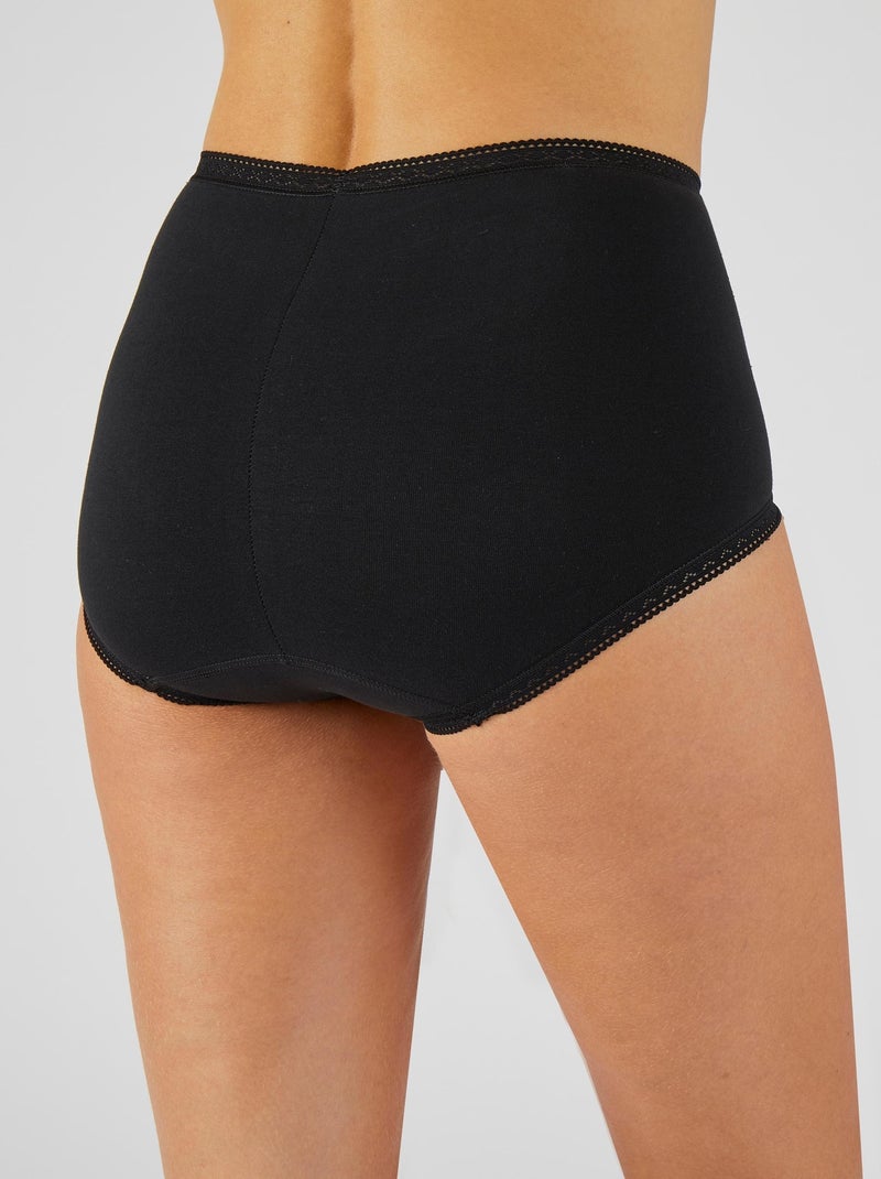 Culotte maxi, en coton strech  - Damart Noir - Kiabi