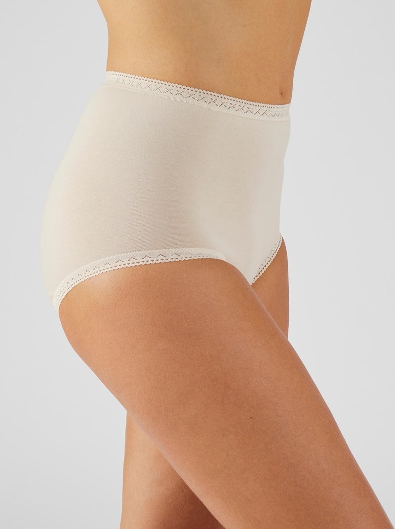 Culotte maxi, en coton strech  - Damart Rose - Kiabi