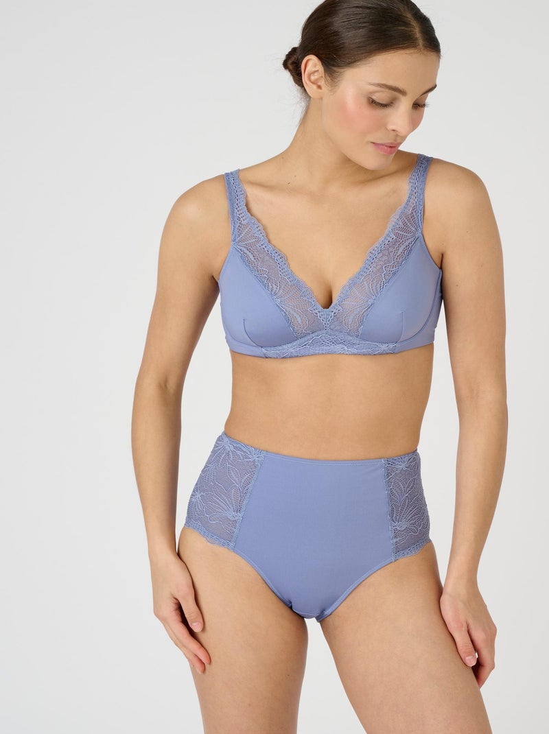 Culotte maxi maintien léger, Eva by Damart. - Damart Bleu - Kiabi